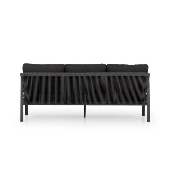 Pacific II Outdoor 3 Seater, Black