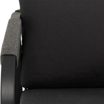 Pacific II Outdoor One Seater, Black