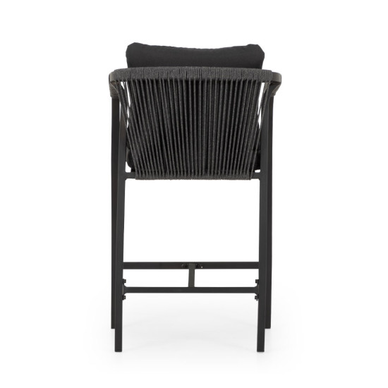 Pacific II Outdoor Bar Chair - W60, Black