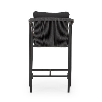 Pacific II Outdoor Bar Chair - W60, Black