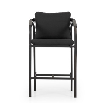 Pacific II Outdoor Bar Chair - W60, Black