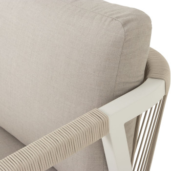 Pacific II Outdoor 3 Seater, White