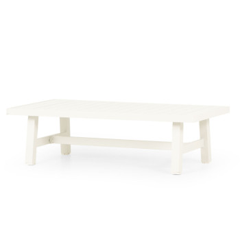Pacific II Outdoor Coffee Table - W120, White