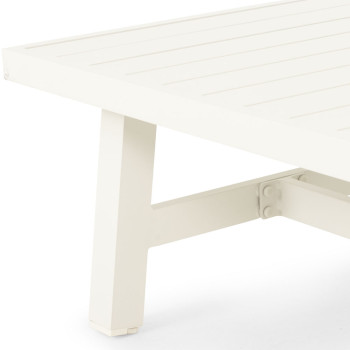 Pacific II Outdoor Coffee Table - W120, White