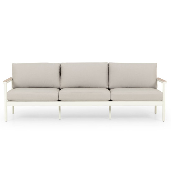 Lucia Outdoor 3 Seater, White