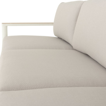 Lucia Outdoor 3 Seater, White