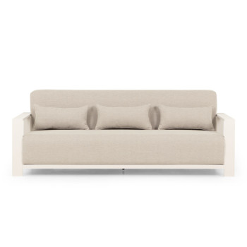 Cyprus Outdoor 3 Seater, White