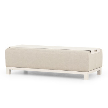Cyprus Outdoor Coffee Table With Tray - W135, White