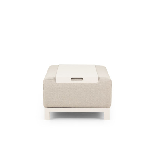 Cyprus Outdoor Coffee Table With Tray - W135, White