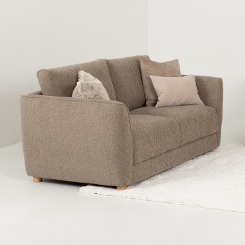 Katrina 2 Seater Sofa, Light Brown