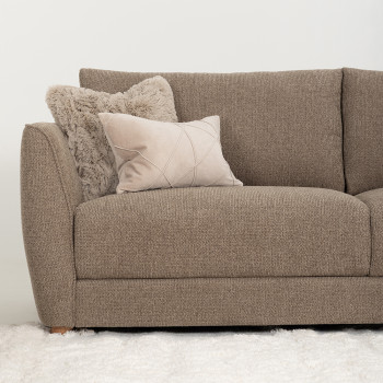Katrina 3 Seater Sofa, Light Brown