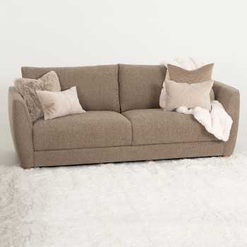 Katrina 3 Seater Sofa, Light Brown