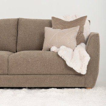 Katrina 3 Seater Sofa, Light Brown