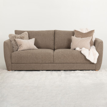 Katrina 3 Seater Sofa, Light Brown