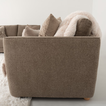 Katrina 3 Seater Sofa, Light Brown