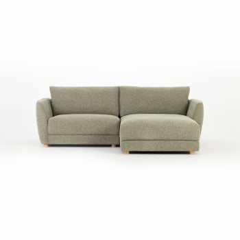 Katrina Right Hand Facing Chaise Sofa, Green