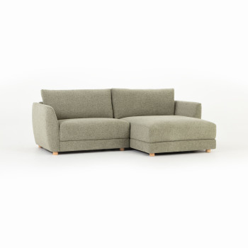 Katrina Right Hand Facing Chaise Sofa, Green