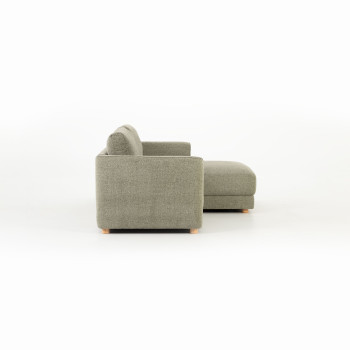 Katrina Right Hand Facing Chaise Sofa, Green