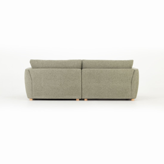 Katrina Right Hand Facing Chaise Sofa, Green