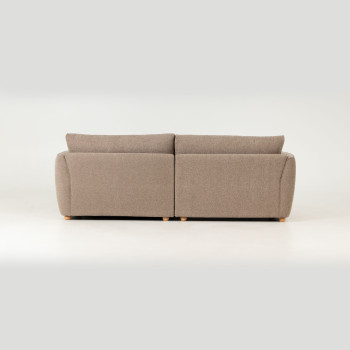 Katrina Right Hand Facing Chaise Sofa, Light Brown