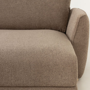 Katrina Right Hand Facing Chaise Sofa, Light Brown