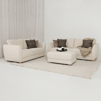 Katrina Ottoman, Cream