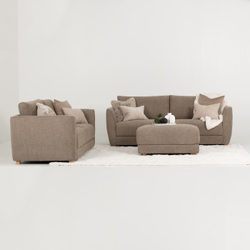 Katrina Ottoman, Light Brown