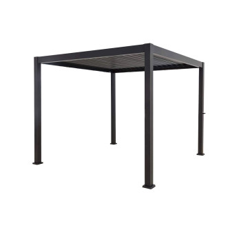 Shadestyle Louvre Roof System - 3 x 3m, Gunmetal