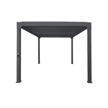 Shadestyle Louvre Roof System - 3 x 4m, Gunmetal