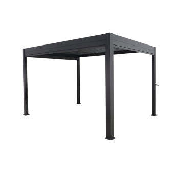 Shadestyle Louvre Roof System - 3 x 4m, Gunmetal