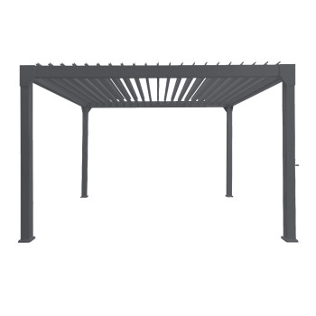 Shadestyle Louvre Roof System - 3 x 4m, Gunmetal