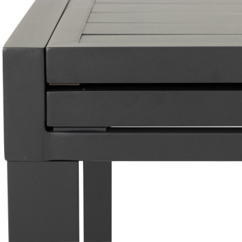 Antoni Outdoor Extension Dining Table - W90/180, Gunmetal