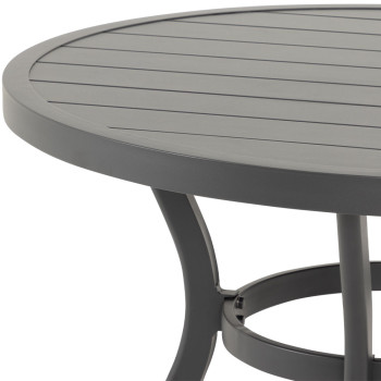 Venus Outdoor Round Bistro Table - W90, Gunmetal