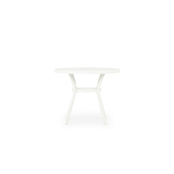 Venus Outdoor Round Bistro Table - W90, White
