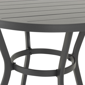 Venus Outdoor Round Bar Table - W90, Gunmetal