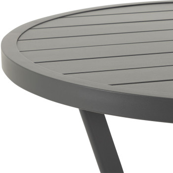 Venus Outdoor Round Bar Table - W90, Gunmetal
