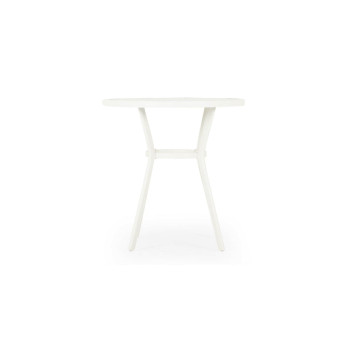 Venus Outdoor Round Bar Table - W90, White