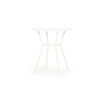 Venus Outdoor Round Bar Table - W90, White
