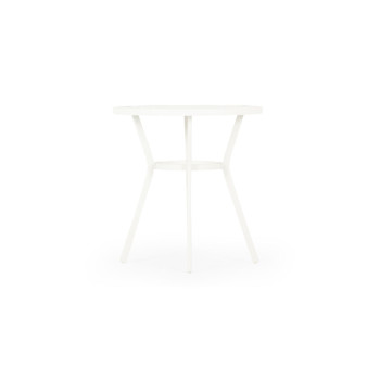 Venus Outdoor Round Bar Table - W90, White