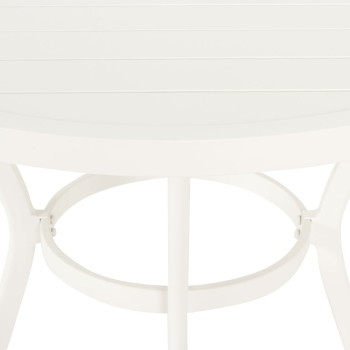 Venus Outdoor Round Bar Table - W90, White