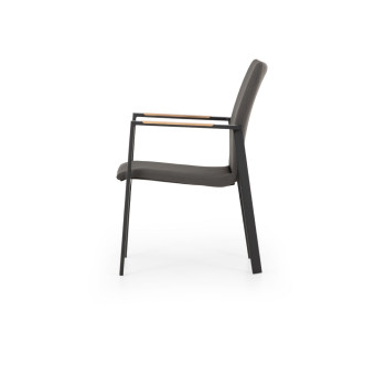 Isola Outdoor Dining Chair, Black