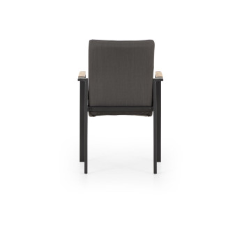 Isola Outdoor Dining Chair, Black