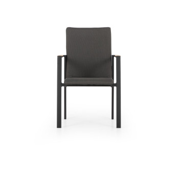 Isola Outdoor Dining Chair, Black