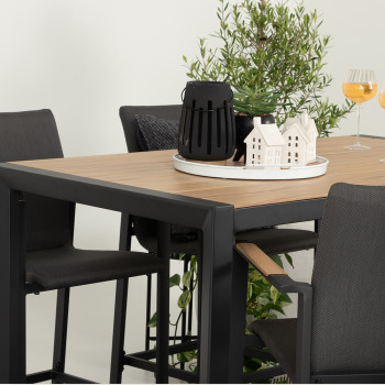 Isola Outdoor Bar Table - W150, Black