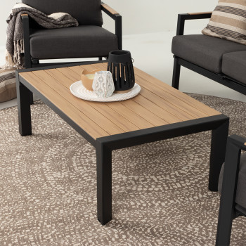 Isola Outdoor Coffee Table - W120, Black