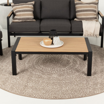 Isola Outdoor Coffee Table - W120, Black