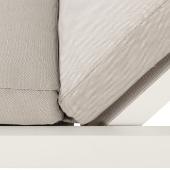 Venus Outdoor Sunlounger With Cushion, White