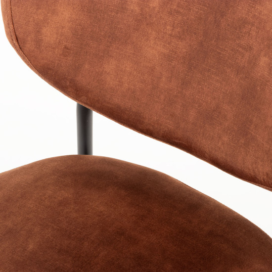 Isha Dining Chair, Rust