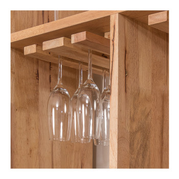 Woodwall Wine Glass Hanger - Set of 2, Light