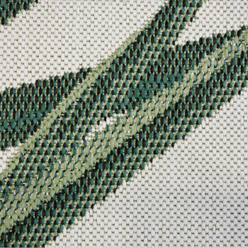 Limon Royal Palm Outdoor Rug - 160 x 230 cm, Cream/Green